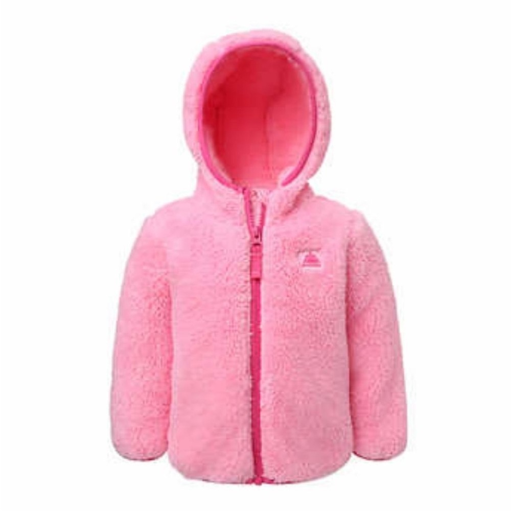 Snozu Pink Fleece Kids Footies - Picture 4 of 16